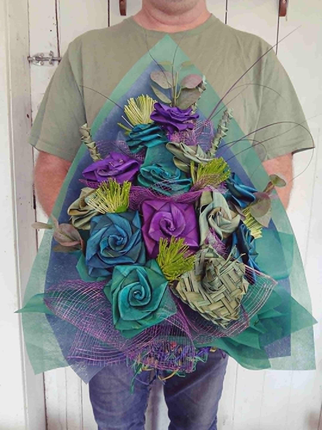 Inspired by Paua Large Presentation Bouquet